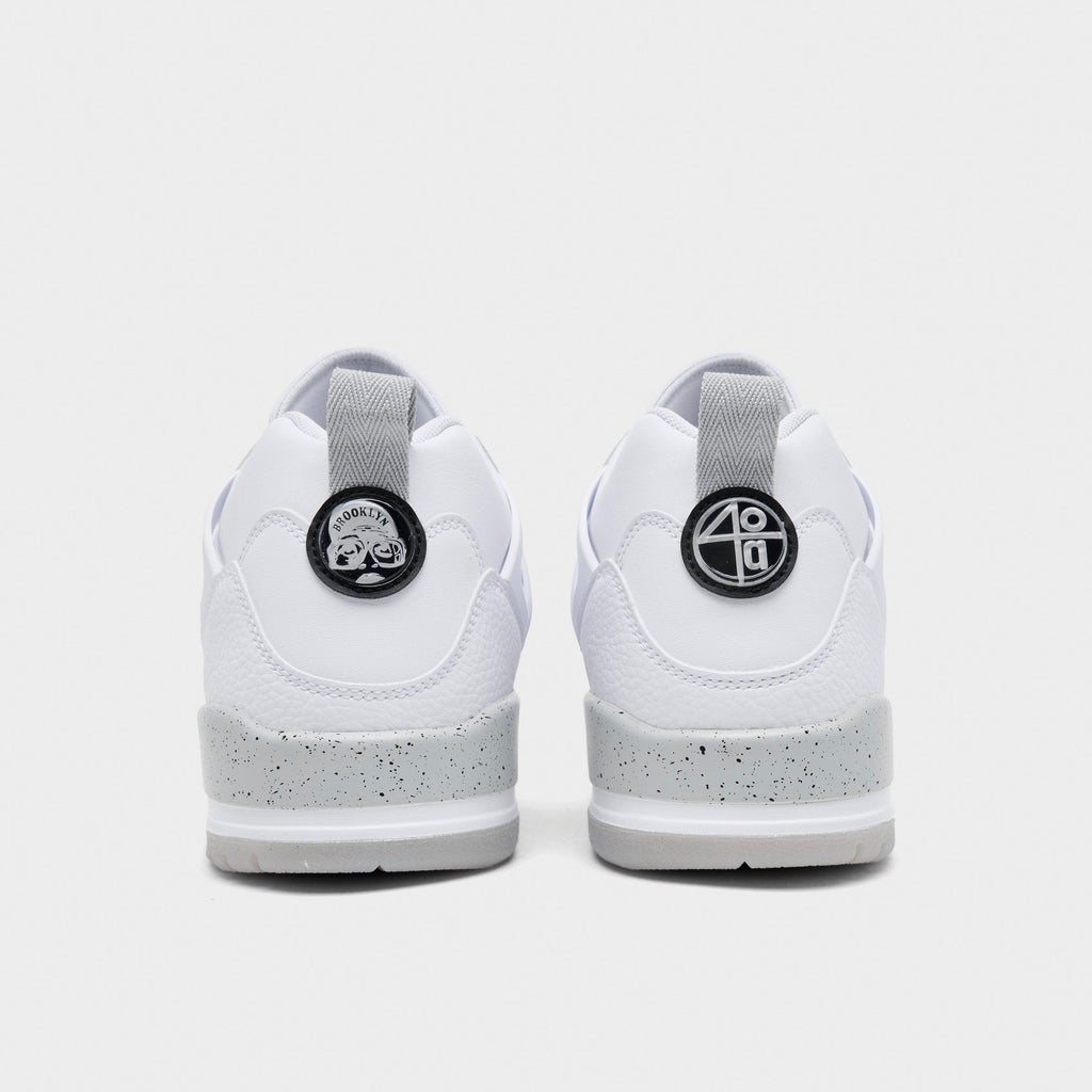 Men's Jordan Spizike Low Casual Shoes - White/Grey Fog/Fire Red/Black - view 4