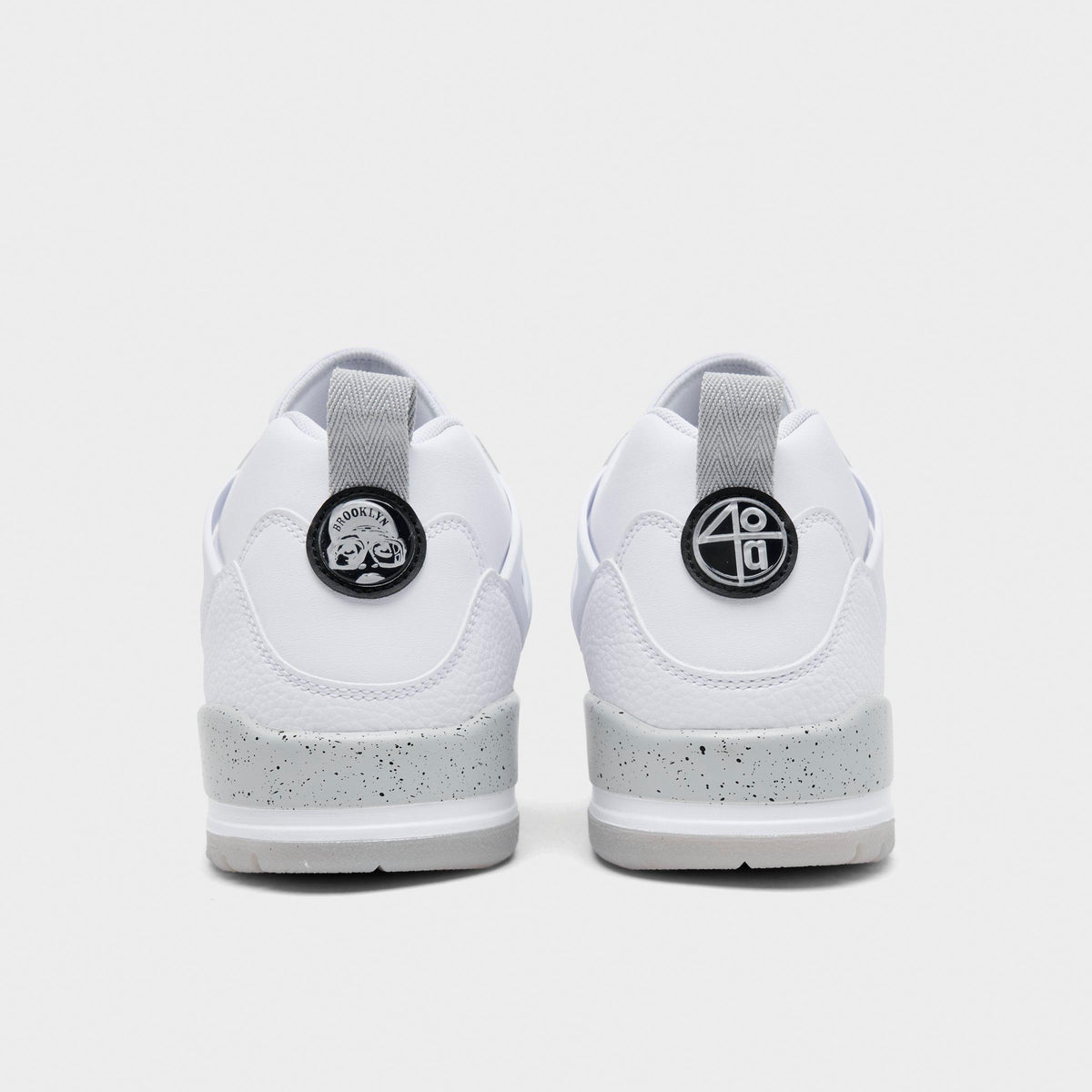 Men's Jordan Spizike Low Casual Shoes - White/Grey Fog/Fire Red/Black - view 4