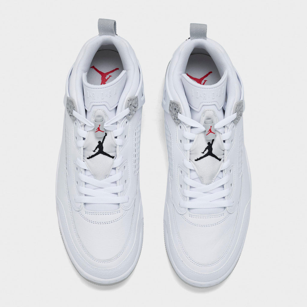 Men's Jordan Spizike Low Casual Shoes - White/Grey Fog/Fire Red/Black - view 5
