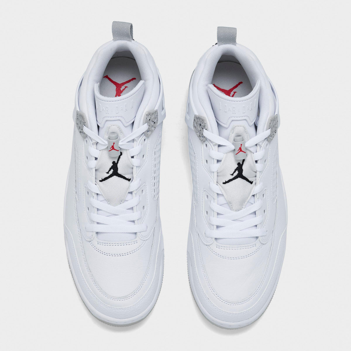 Men's Jordan Spizike Low Casual Shoes - White/Grey Fog/Fire Red/Black - view 5