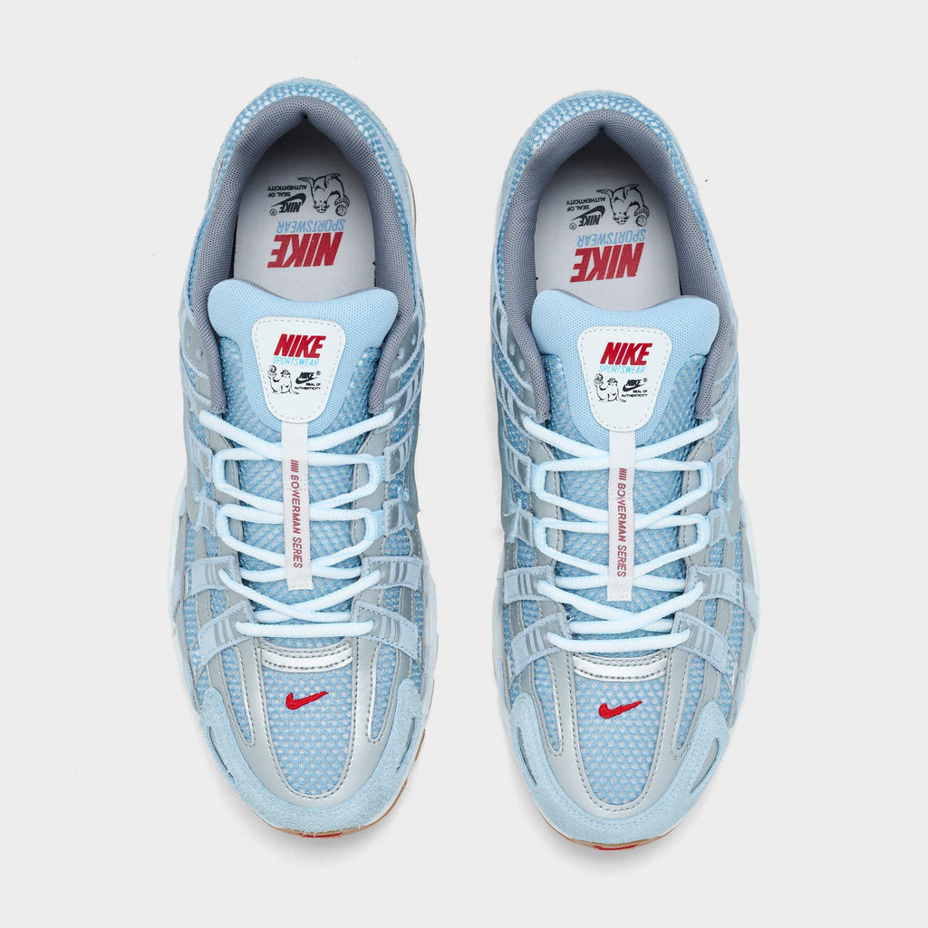 Men's Nike P-6000 Casual Shoes - Soft Blue/Metallic Silver/Summit White - view 5