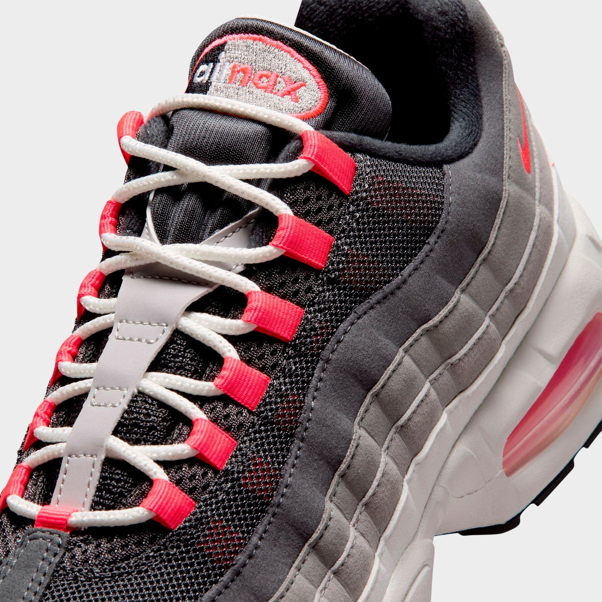 Men's Nike Air Max 95 Big Bubble Casual Shoes - Anthracite/Solar Red/Light Graphite/Light Charcoal - view 3