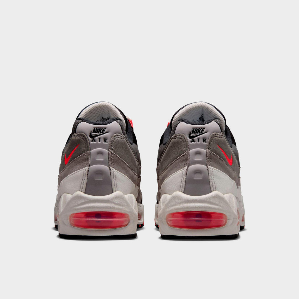 Men's Nike Air Max 95 Big Bubble Casual Shoes - Anthracite/Solar Red/Light Graphite/Light Charcoal - view 4