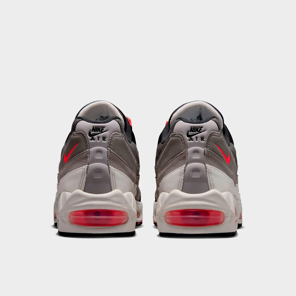 Men's Nike Air Max 95 Big Bubble Casual Shoes - Anthracite/Solar Red/Light Graphite/Light Charcoal - view 4