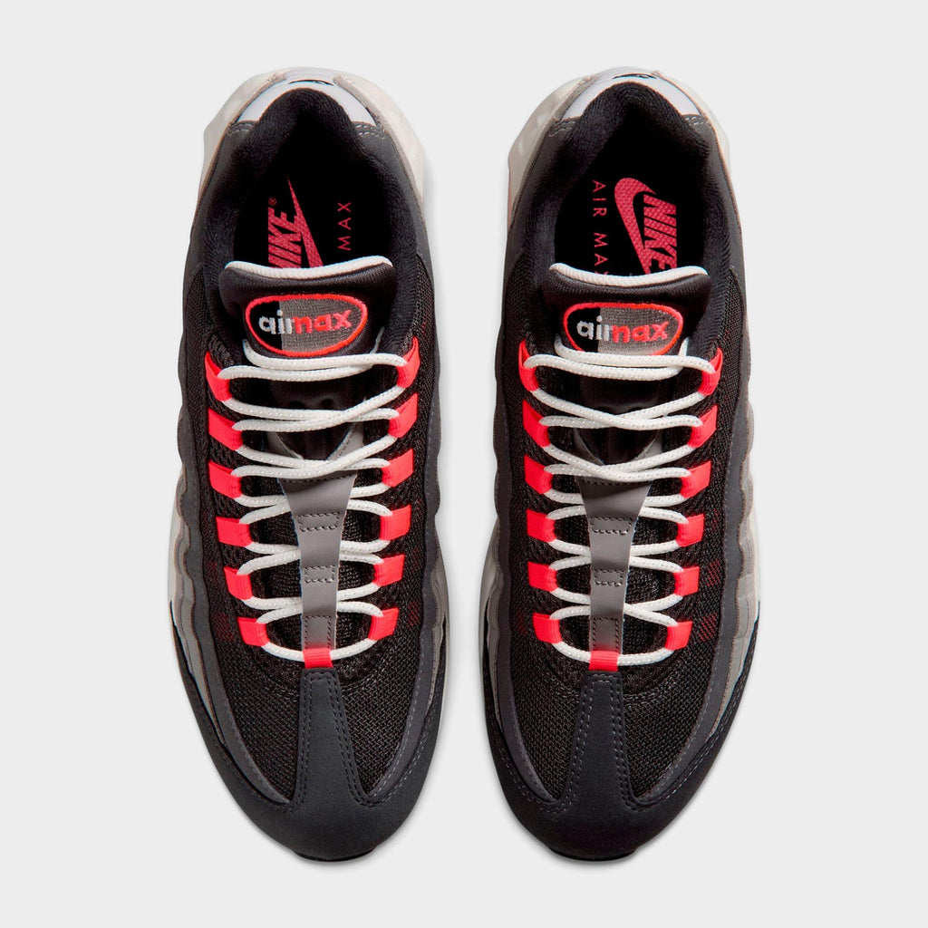 Men's Nike Air Max 95 Big Bubble Casual Shoes - Anthracite/Solar Red/Light Graphite/Light Charcoal - view 5