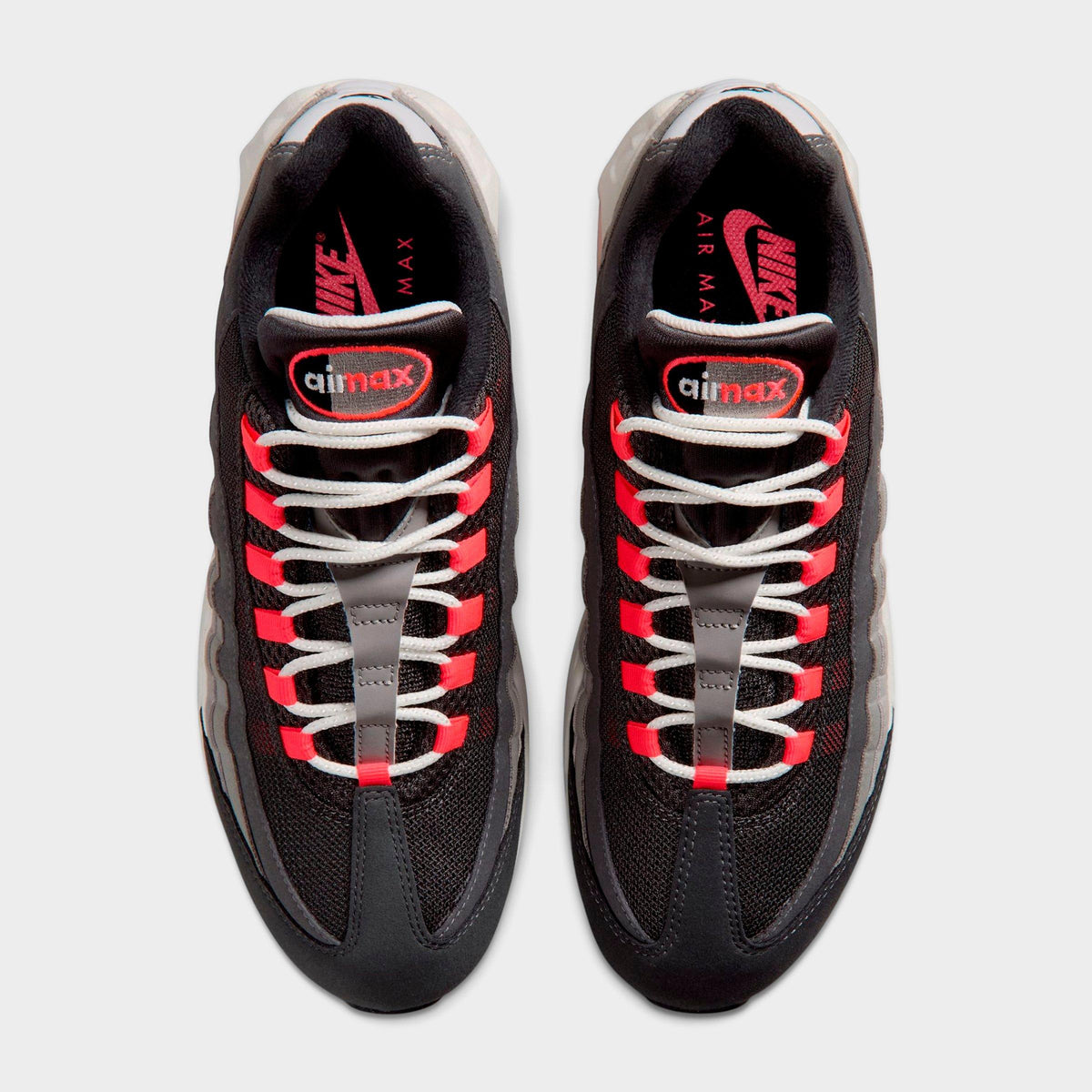 Men's Nike Air Max 95 Big Bubble Casual Shoes - Anthracite/Solar Red/Light Graphite/Light Charcoal - view 5