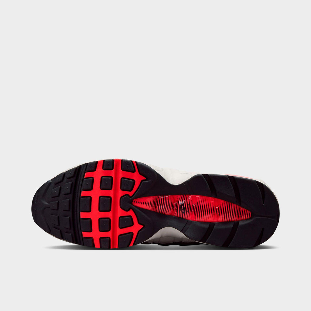 Men's Nike Air Max 95 Big Bubble Casual Shoes - Anthracite/Solar Red/Light Graphite/Light Charcoal - view 6