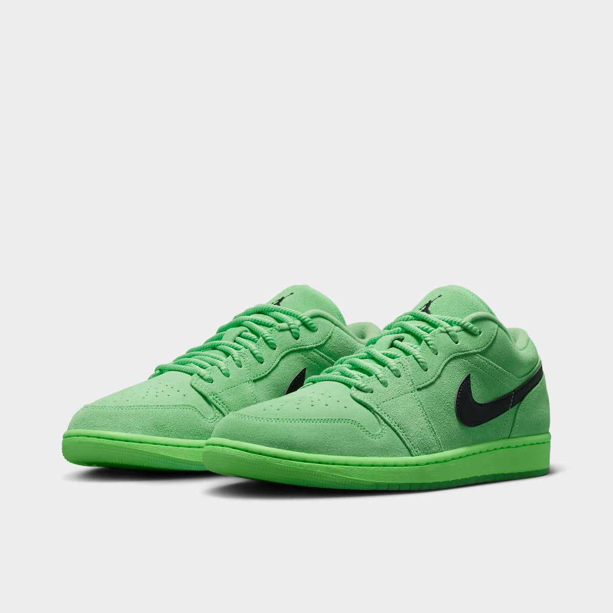 Men's Air Jordan Retro 1 Low SE Casual Shoes - Lime Blast/Lime Blast/Anthracite - view 2