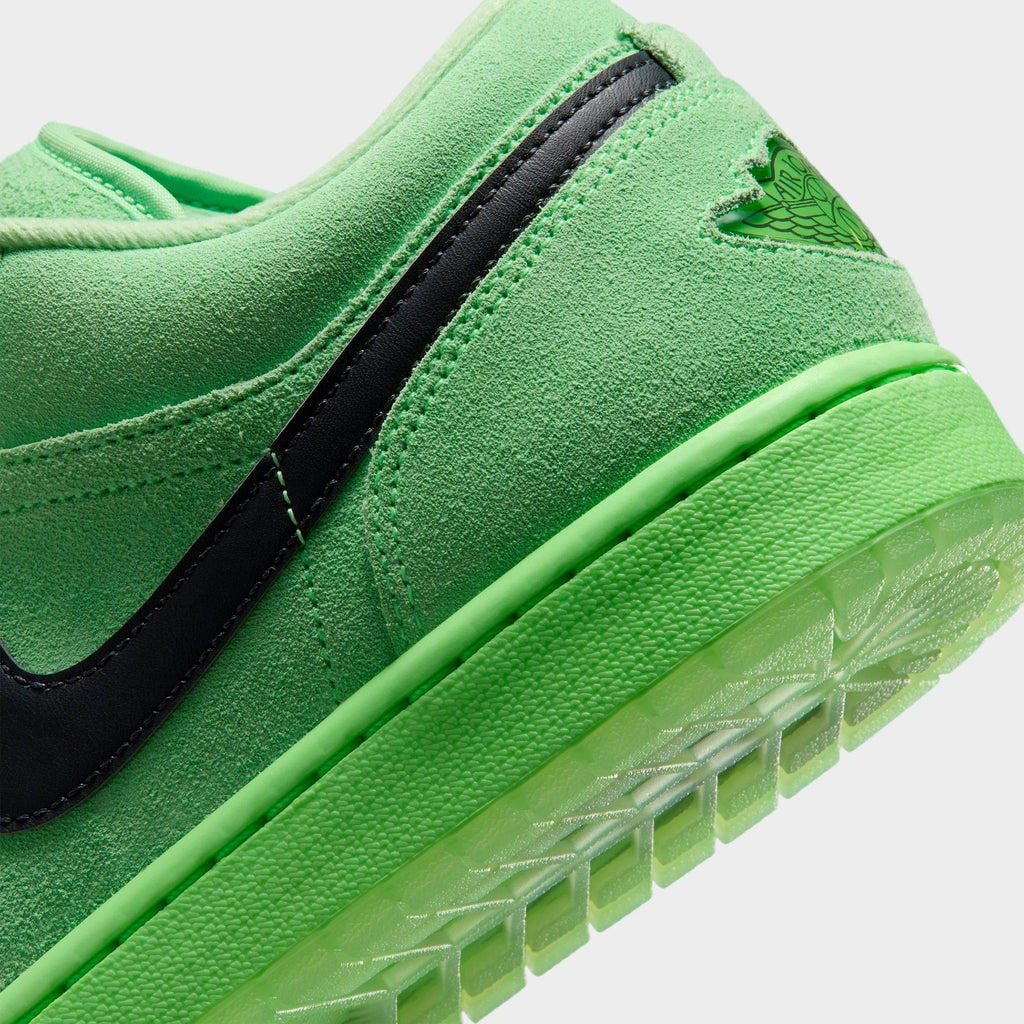 Men's Air Jordan Retro 1 Low SE Casual Shoes - Lime Blast/Lime Blast/Anthracite - view 3