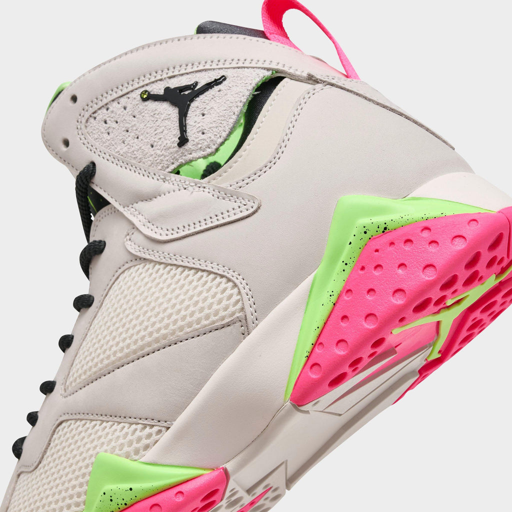 Men's Air Jordan Retro 7 Basketball Shoes - Phantom/Lime Blast/Pink Blast/Anthracite - view 3