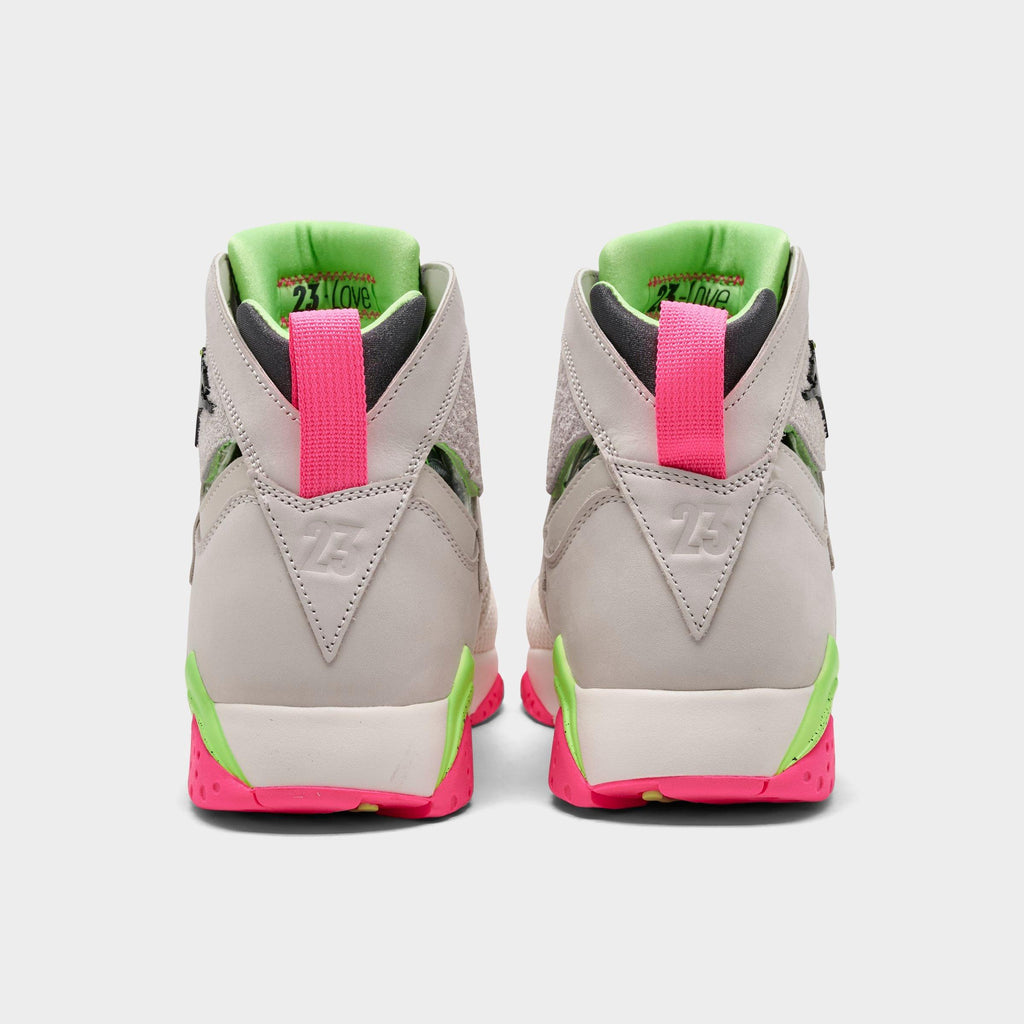 Men's Air Jordan Retro 7 Basketball Shoes - Phantom/Lime Blast/Pink Blast/Anthracite - view 4