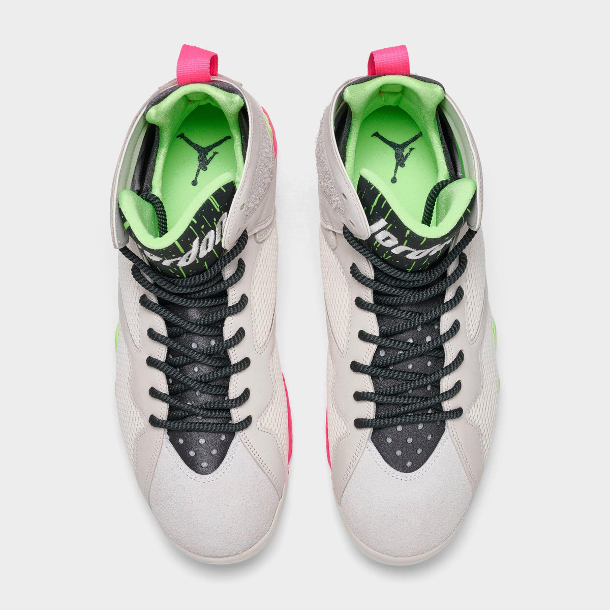 Men's Air Jordan Retro 7 Basketball Shoes - Phantom/Lime Blast/Pink Blast/Anthracite - view 5