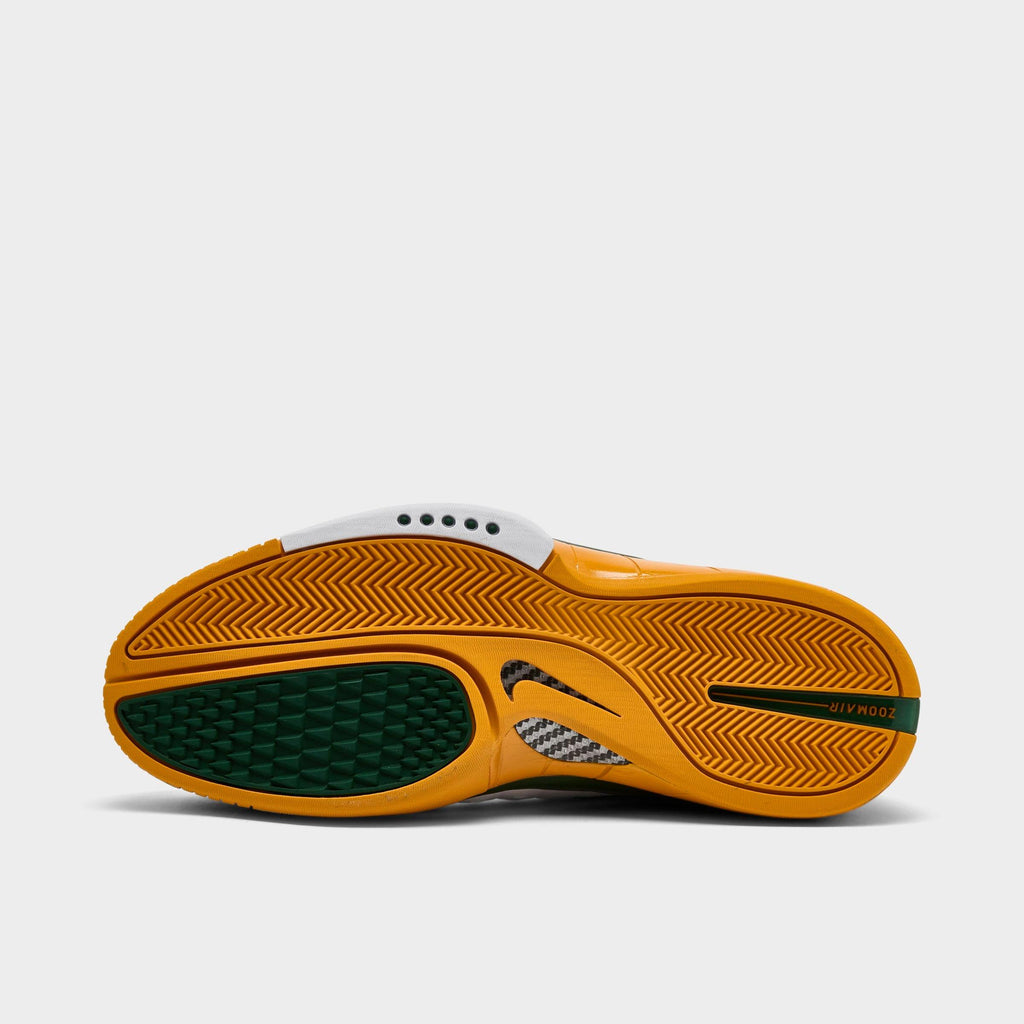 Men's Nike Air Zoom Huarache 2K4 PE Sue Bird Basketball Shoes - White/Deep Forest/Canyon Gold - view 6