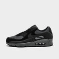 Men's Nike Air Max 90 Premium Casual Shoes - Black/Black/Iron Grey/Cool Grey