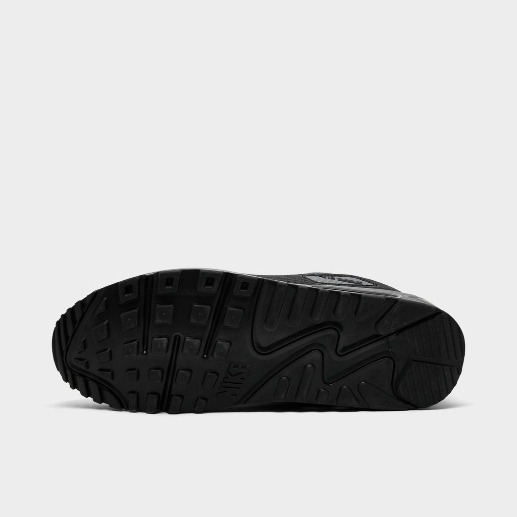 Men's Nike Air Max 90 Premium Casual Shoes - Black/Black/Iron Grey/Cool Grey - view 6