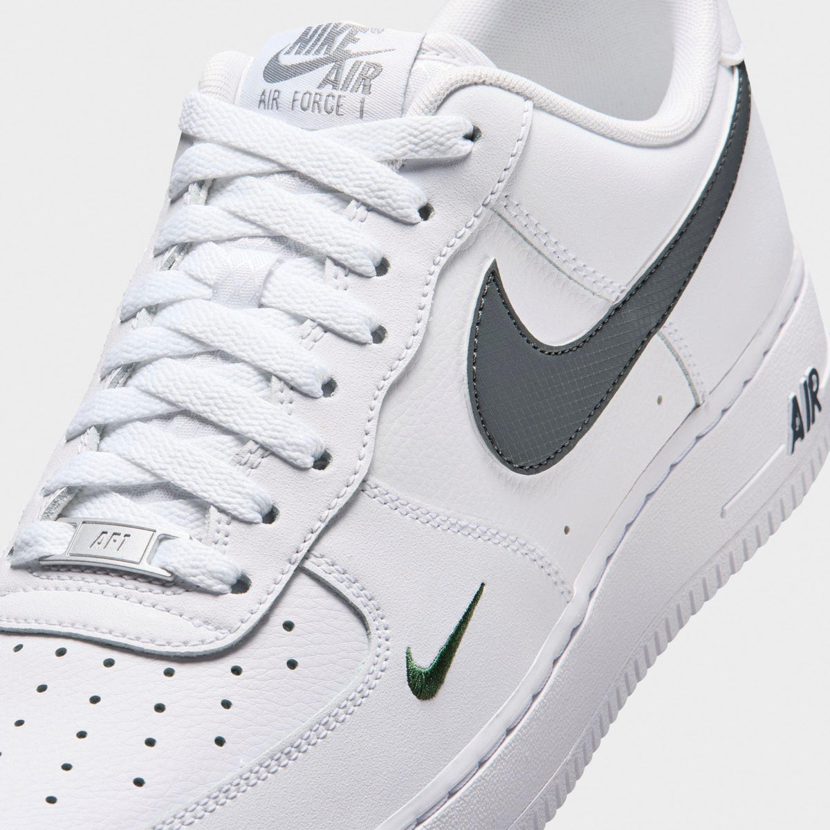 Men's Nike Air Force 1 '07 Casual Shoes - White/Fir/Cool Grey - view 3