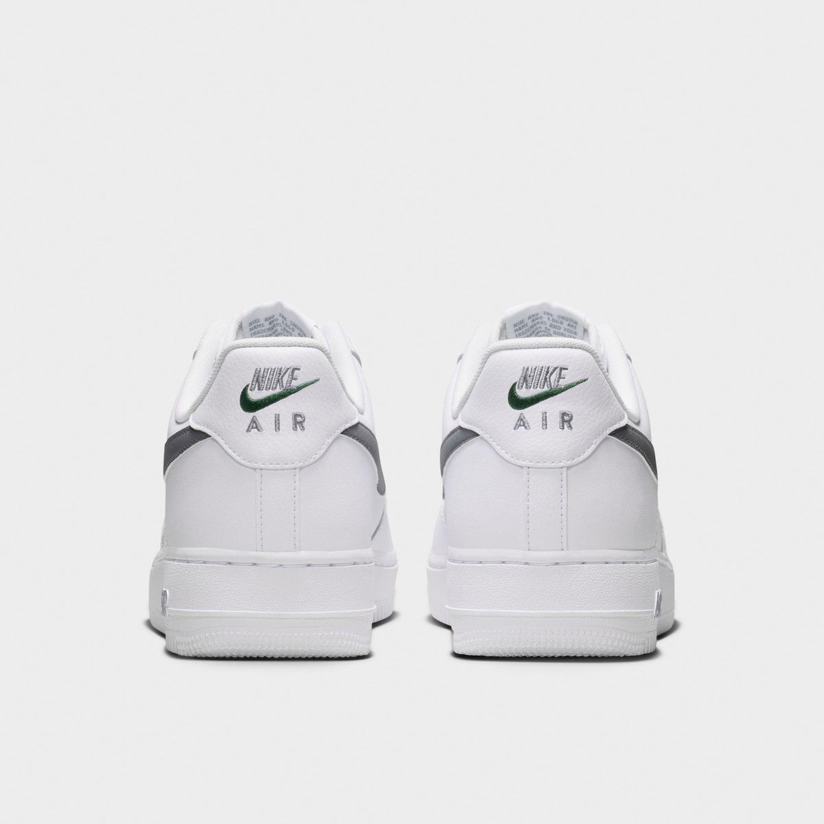 Men's Nike Air Force 1 '07 Casual Shoes - White/Fir/Cool Grey - view 4
