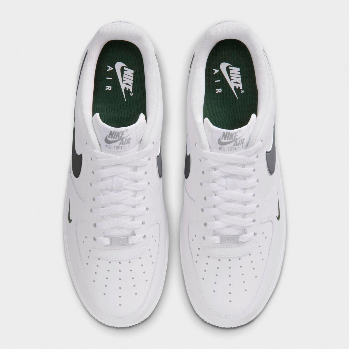 Men's Nike Air Force 1 '07 Casual Shoes - White/Fir/Cool Grey - view 5
