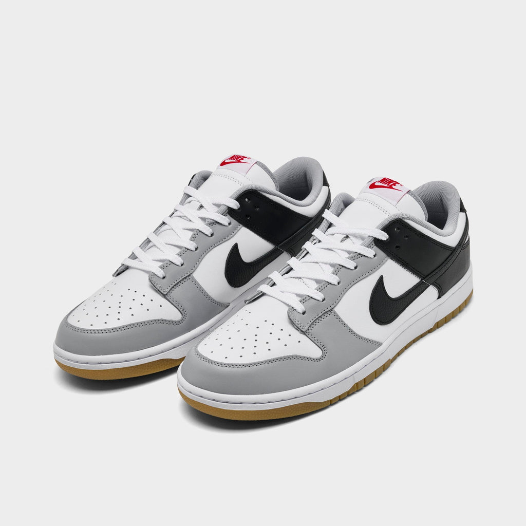 Men's Nike Dunk Low Retro Casual Shoes - Wolf Grey/Black/White - view 2