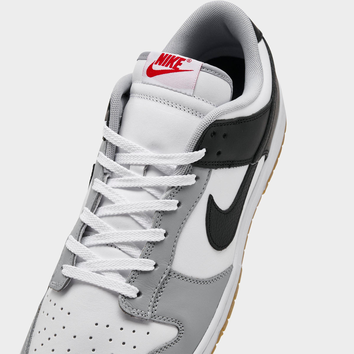 Men's Nike Dunk Low Retro Casual Shoes - Wolf Grey/Black/White - view 3