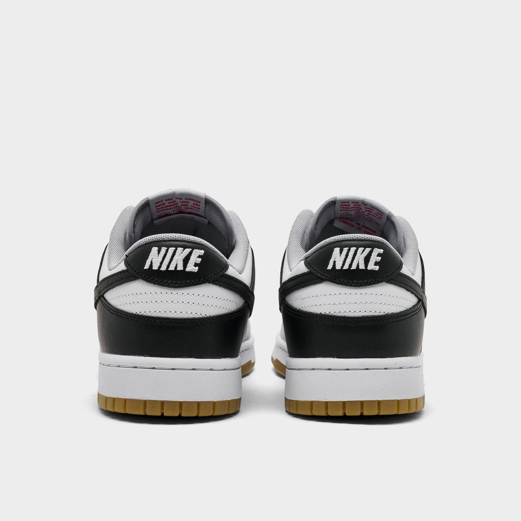 Men's Nike Dunk Low Retro Casual Shoes - Wolf Grey/Black/White - view 4