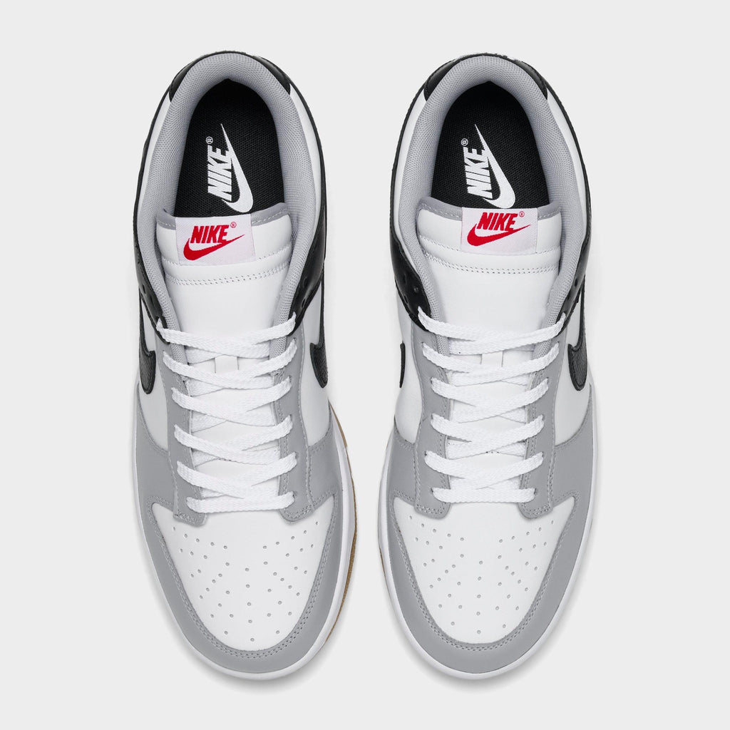 Men's Nike Dunk Low Retro Casual Shoes - Wolf Grey/Black/White - view 5