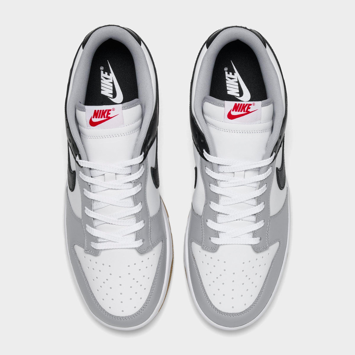 Men's Nike Dunk Low Retro Casual Shoes - Wolf Grey/Black/White - view 5