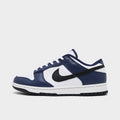 Men's Nike Dunk Low Retro Casual Shoes - White/Black/Midnight Navy