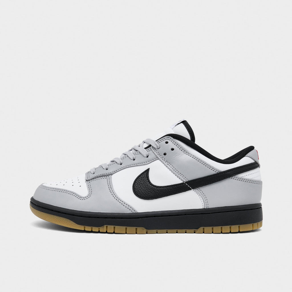Men's Nike Dunk Low Retro Casual Shoes - White/Black/Wolf Grey/Gum Light Brown
