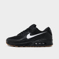Men's Nike Air Max 90 Casual Shoes - Black/White/Gum Med Brown