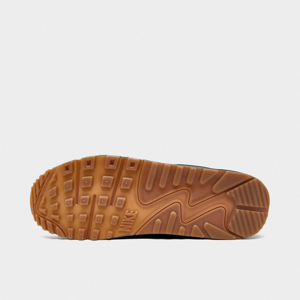 Men's Nike Air Max 90 Casual Shoes - Black/White/Gum Med Brown - view 6