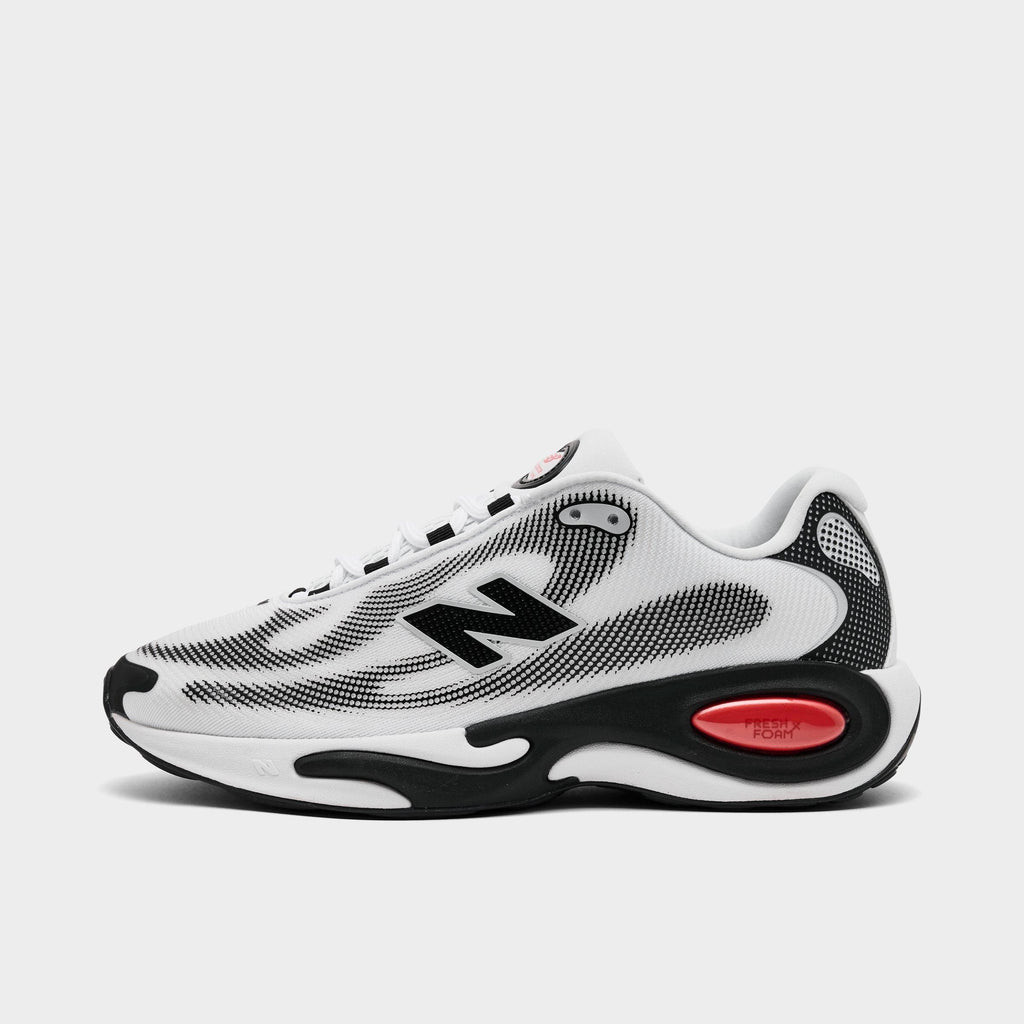 Men's New Balance AC Runner Running Shoes - White/Black/Neo Flame