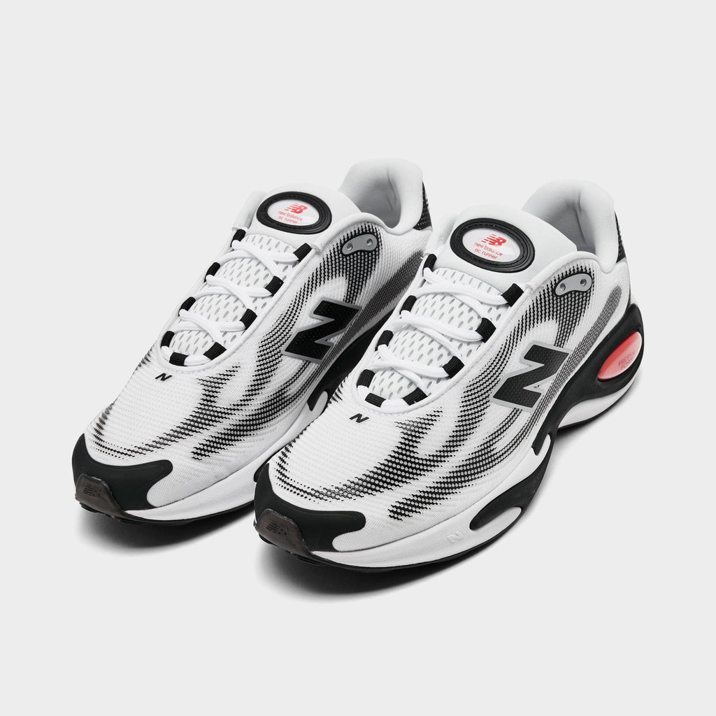Men's New Balance AC Runner Running Shoes - White/Black/Neo Flame - view 2