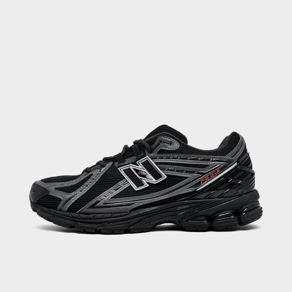 Men's New Balance 1906R Casual Shoes - Black/Hot Tomato