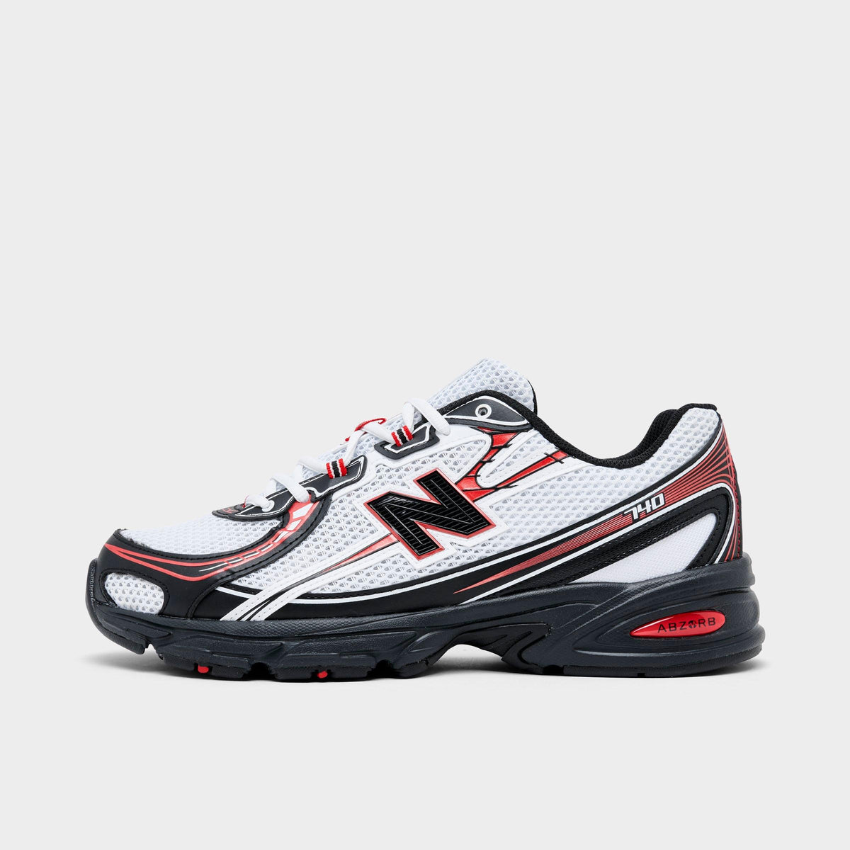 Men's New Balance 740 Casual Shoes - White/Red/Black