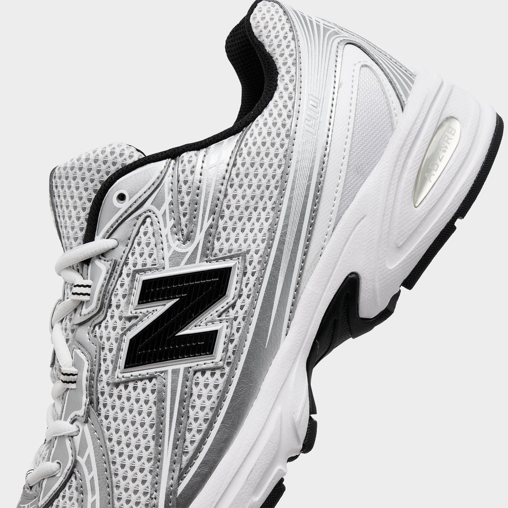 Men's New Balance 740 Casual Shoes - White/Silver Metallic - view 3