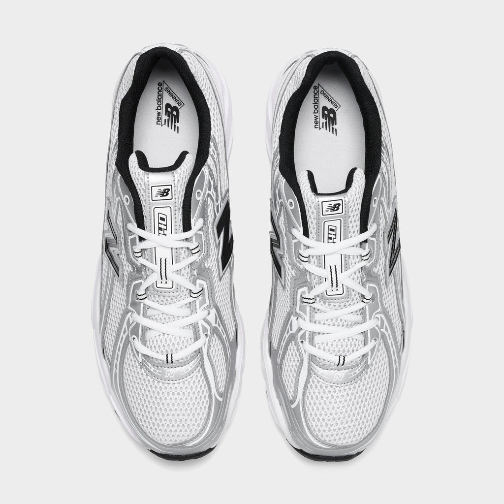 Men's New Balance 740 Casual Shoes - White/Silver Metallic - view 5