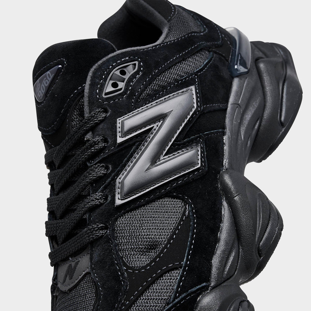 Men's New Balance 9060 Casual Shoes - Black/Black/Black - view 3
